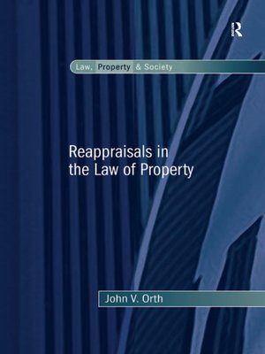 cover image of Reappraisals in the Law of Property
